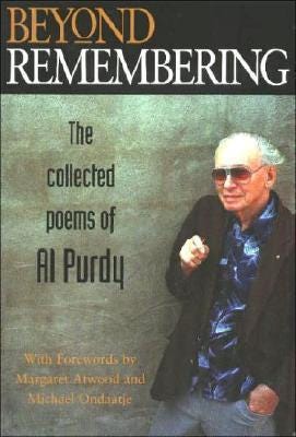 Cover: Beyond Remembering The Collected Poems of Al Purdy