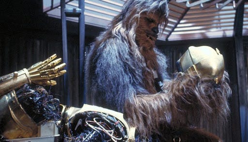 C-3PO's original parts from Bespin junkyard scene in The Empire Strikes Back  | ScienceFictionArchives.com