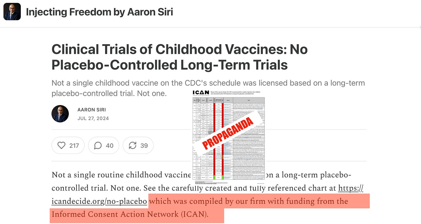 Aaron Siri’s firm has made millions working with anti-vaccine groups.