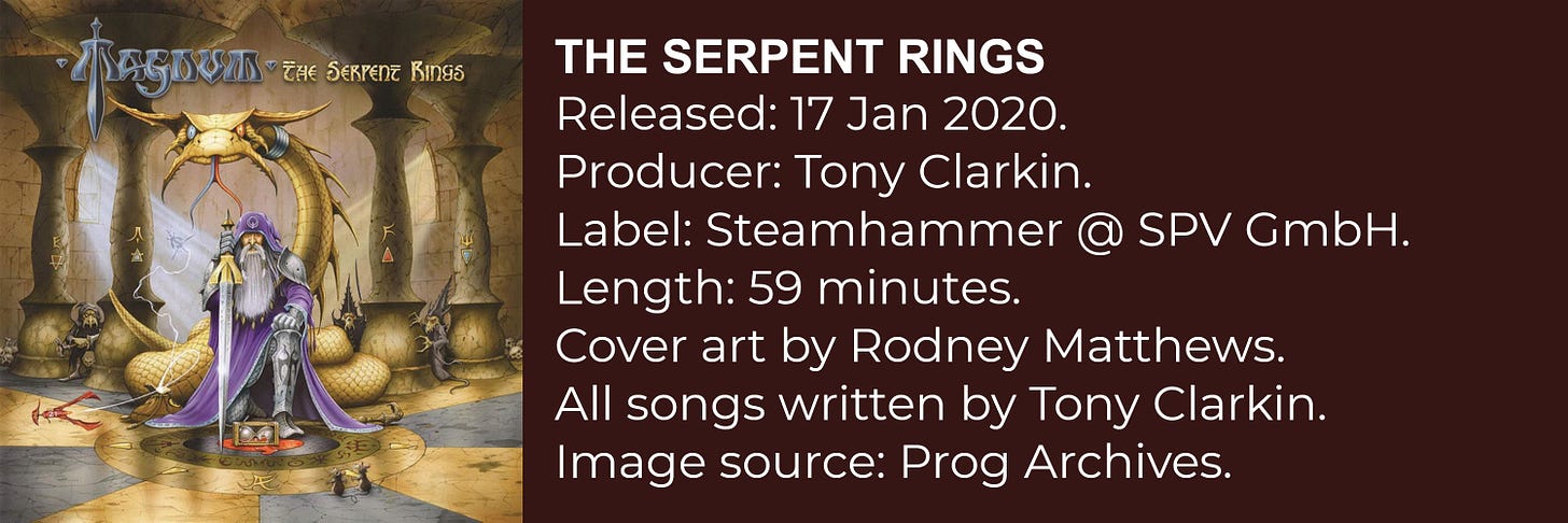 Magnum - The serpent rings (2020)