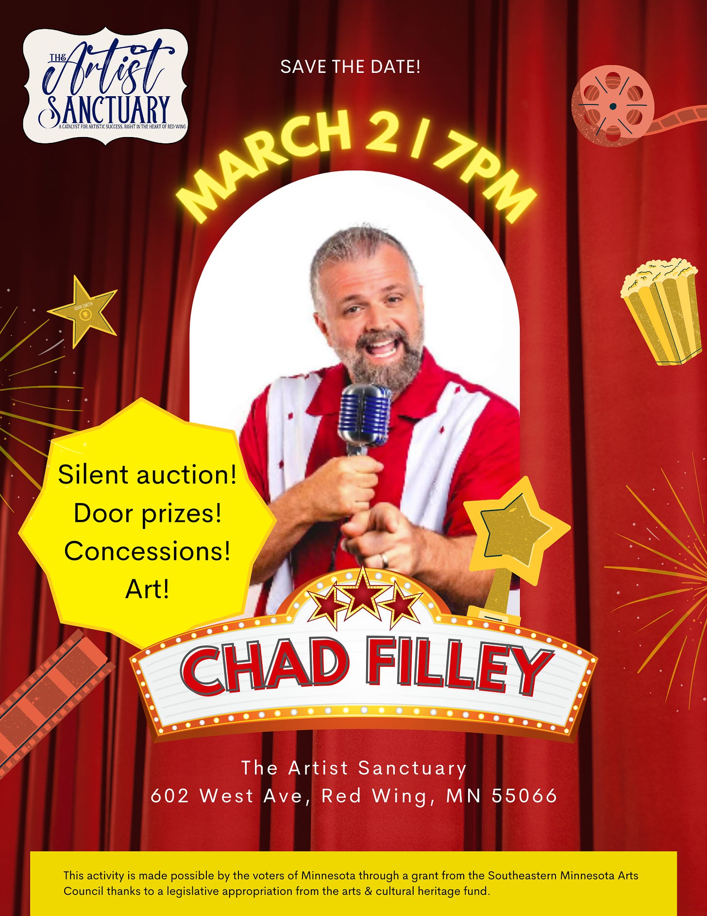 Chad Filley fundraiser March 2nd 7PM