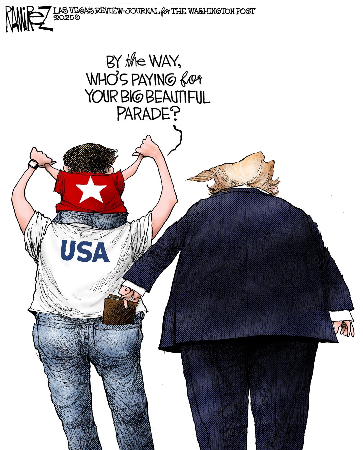 A parade of spending, as drawn by Michael Ramirez🎨