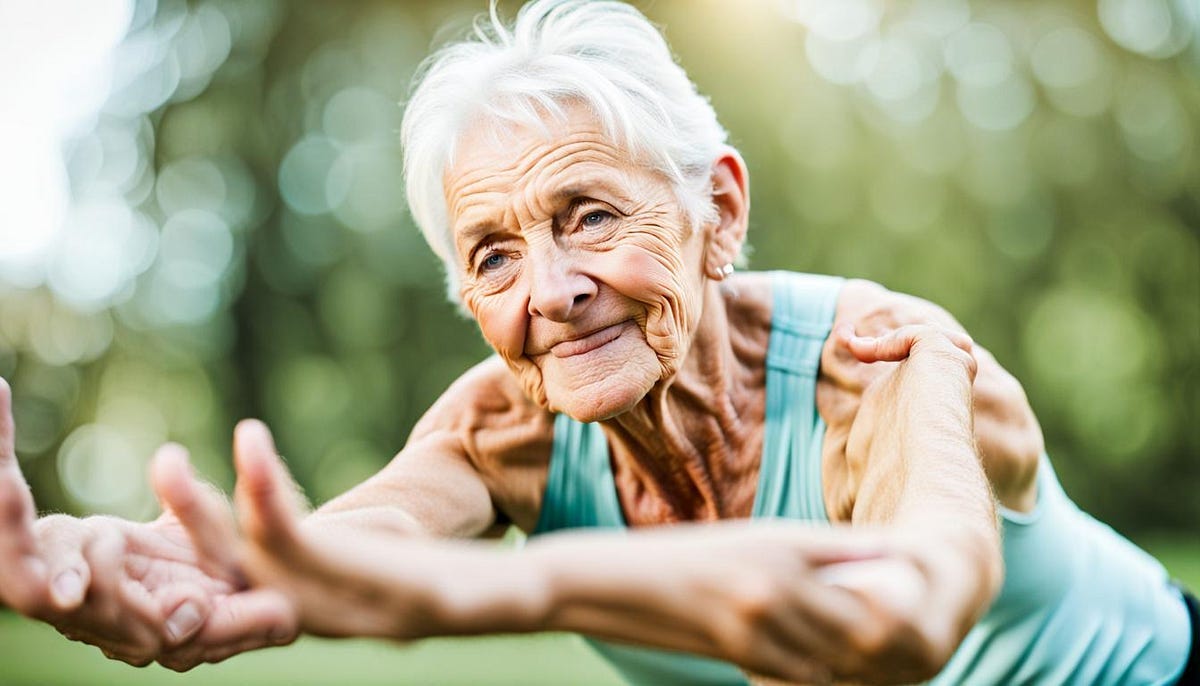 A fit and healthy elderly person