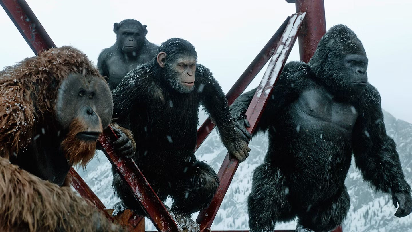 Still from the 2017 film War for the Planet of the Apes