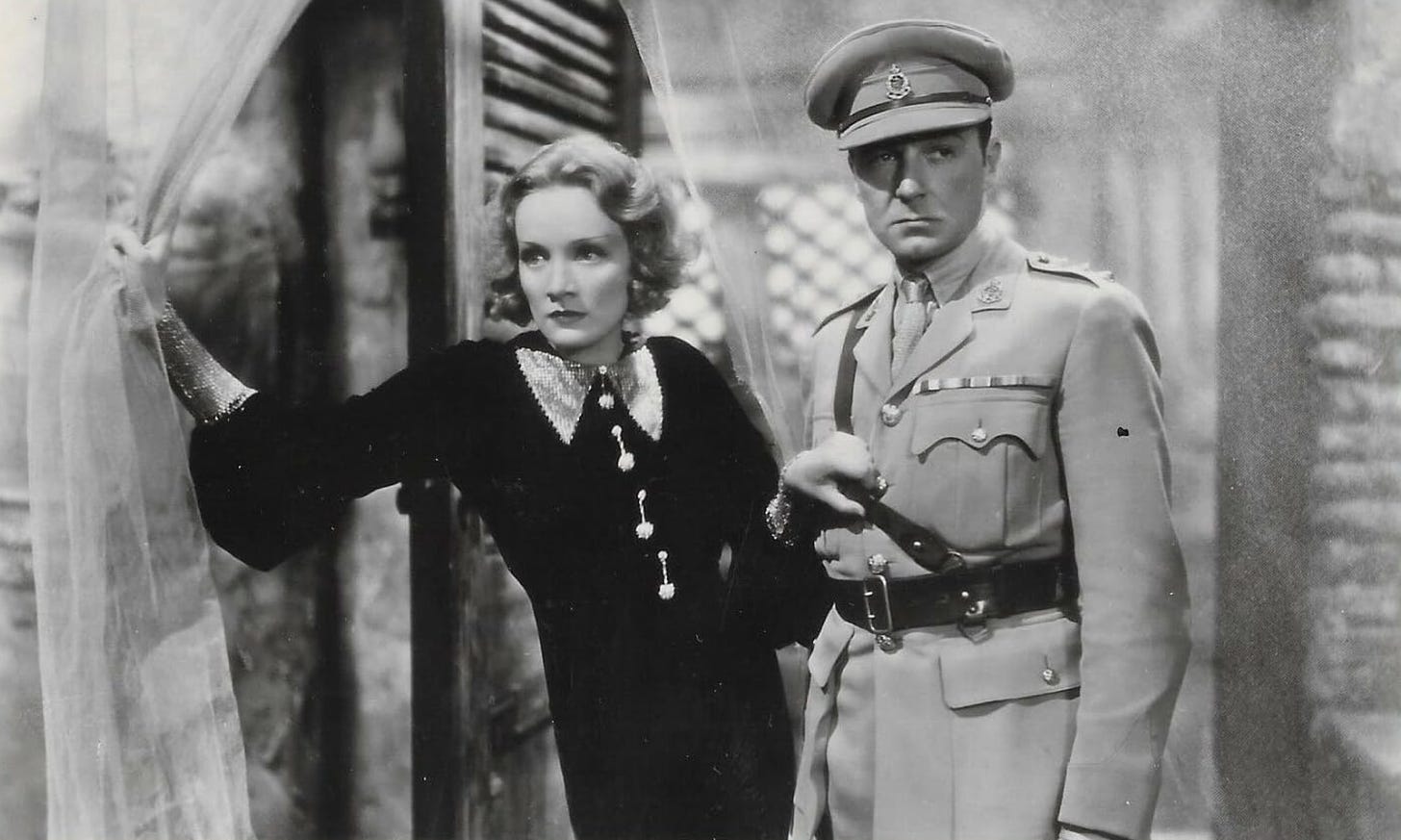 Marlene Dietrich and Clive Brook