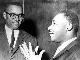 Martin Luther King, Jr. (right) spoke at E. C. Glass High School on March 27, 1962