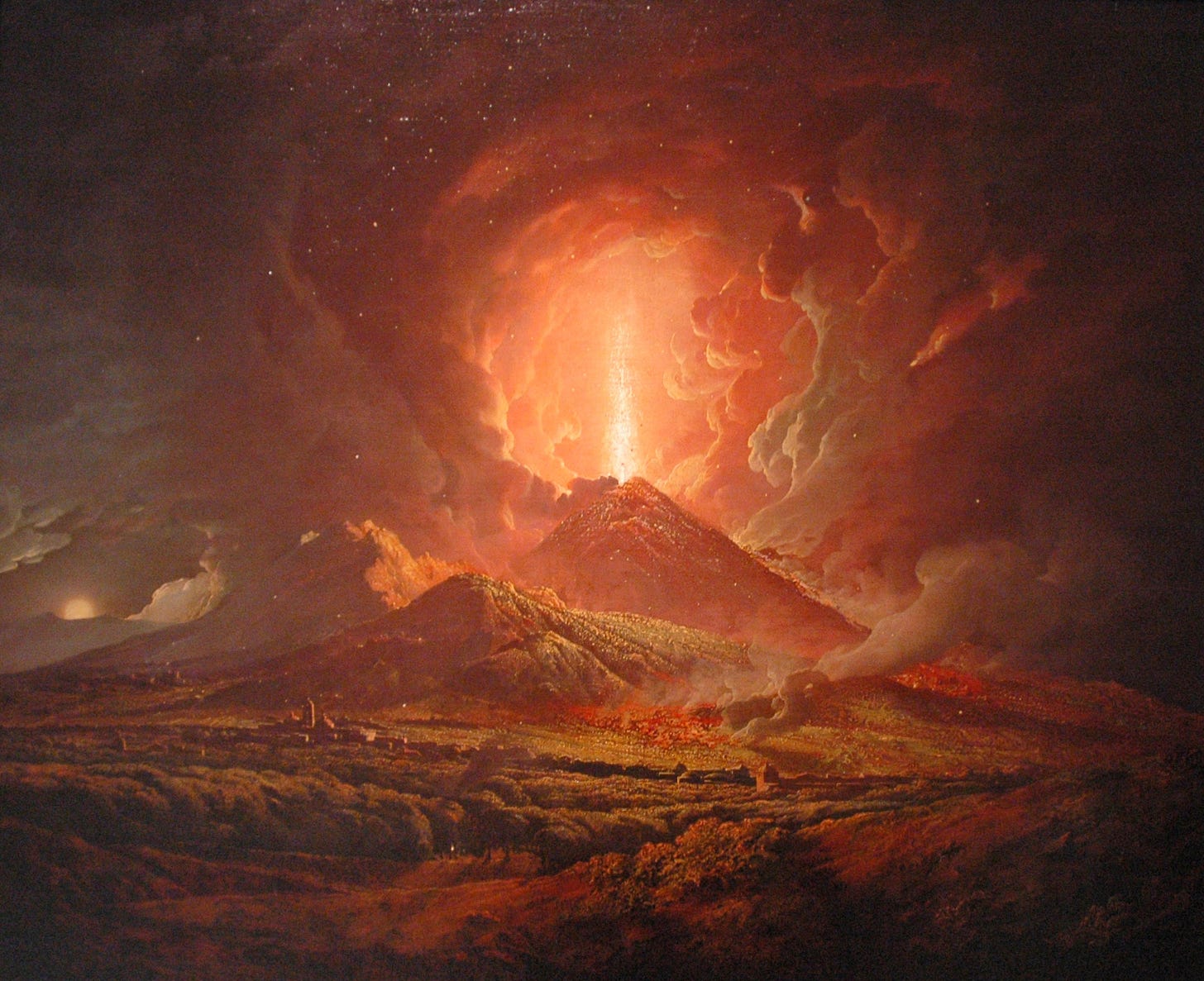 Vesuvius erupts