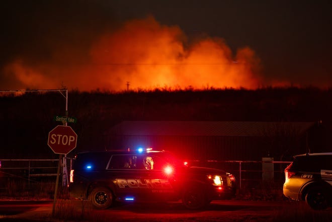 A grass fire reignited on March 3, 2024, endangering the town of Sanford, Texas, where residents had to be evacuated.