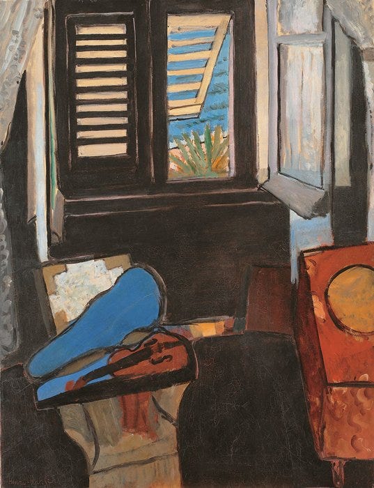 File:Henri Matisse, 1918, Interieur au violon (Interior with a Violin), oil  on canvas, 89 x 116 cm, Statens Museum for Kunst.jpg - Wikipedia