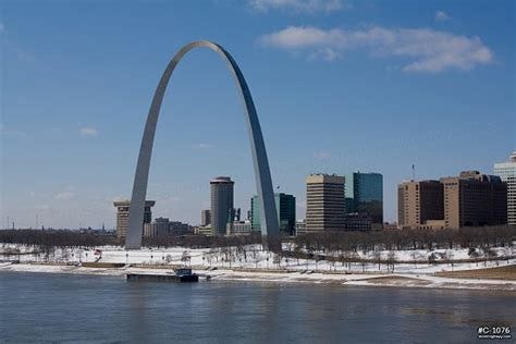 St. Louis Arch riverfront snow :: Winter Weather Photography by Dan ...