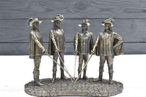 The Three Musketeers Statue,d'artagnan and the Musketeers All for One, One for All, Athos ...