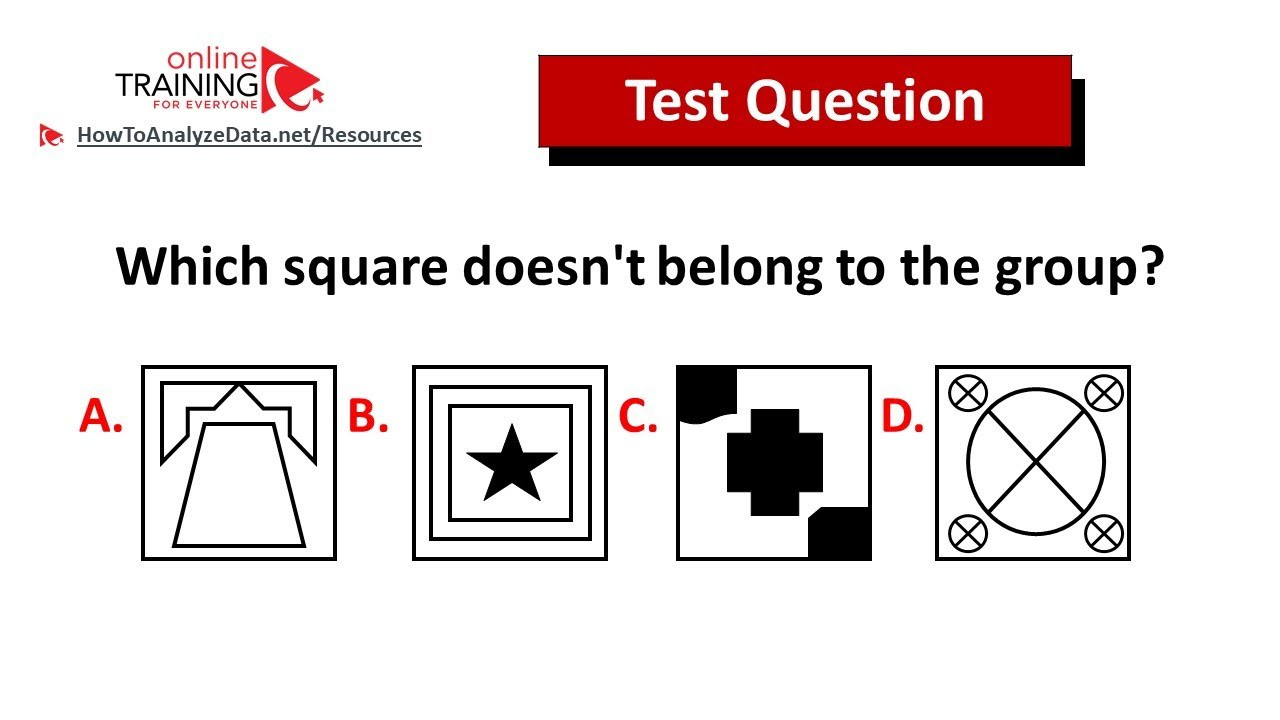 IQ Test: Which Shape Doesn't Belong to the Group? And Why? - YouTube