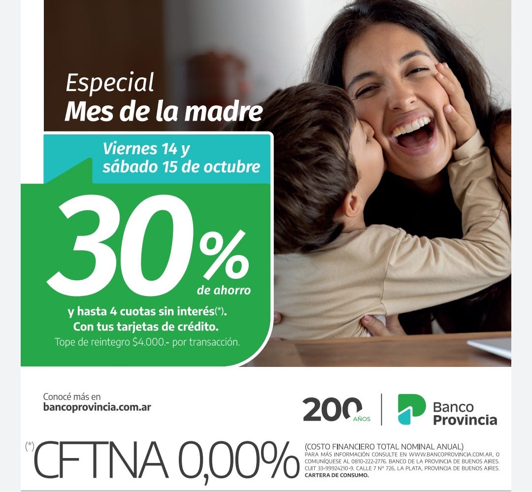 Flyer Banco Provincia Madre
