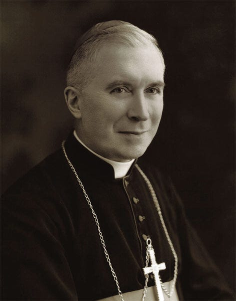 Archbishop Lefebvre Print Black and White