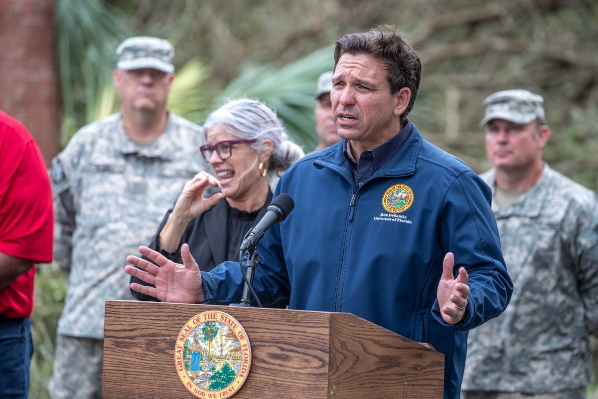 Watch live as Ron DeSantis provides update on…