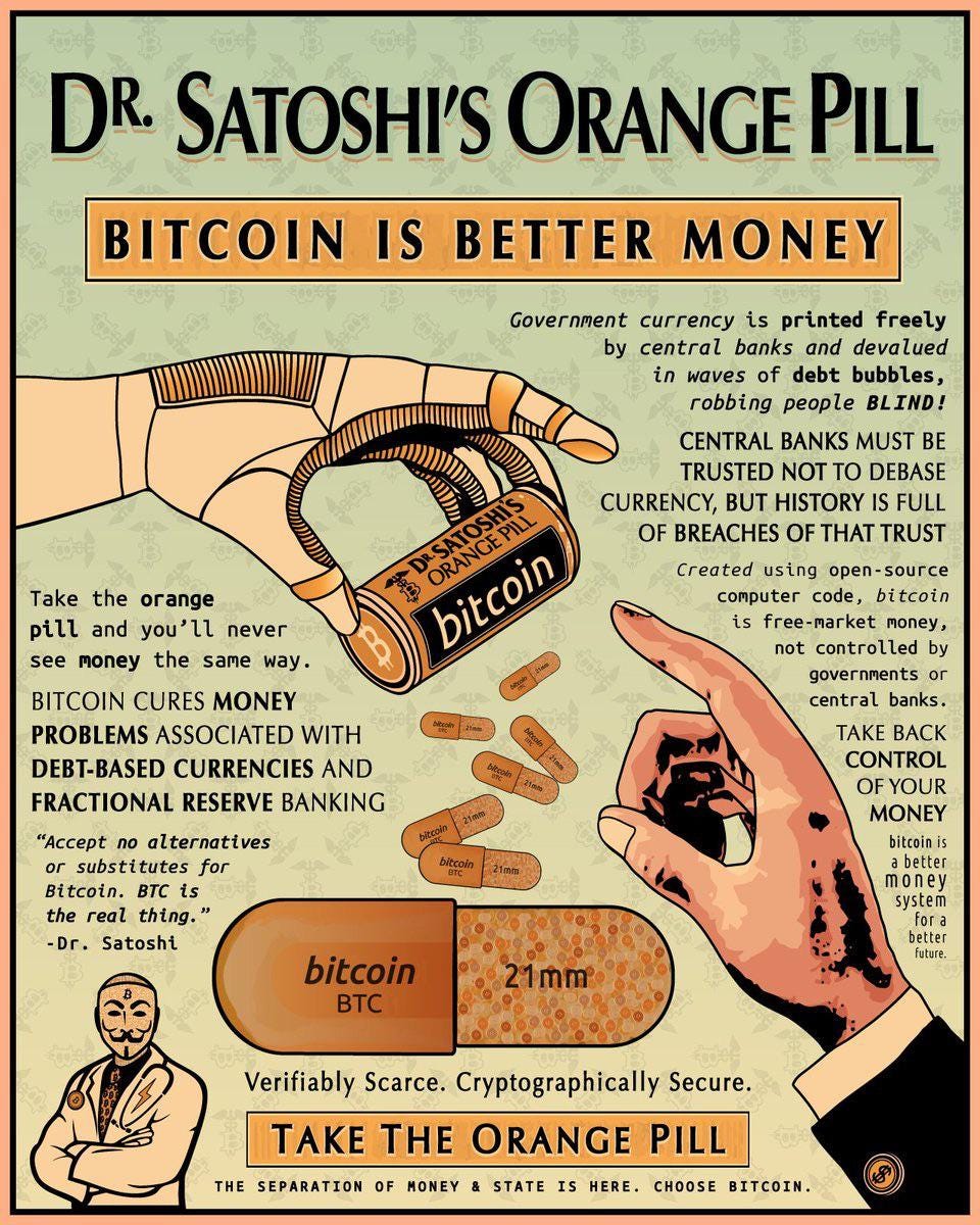 Dr. Satoshi's orange pill : r/Bitcoin