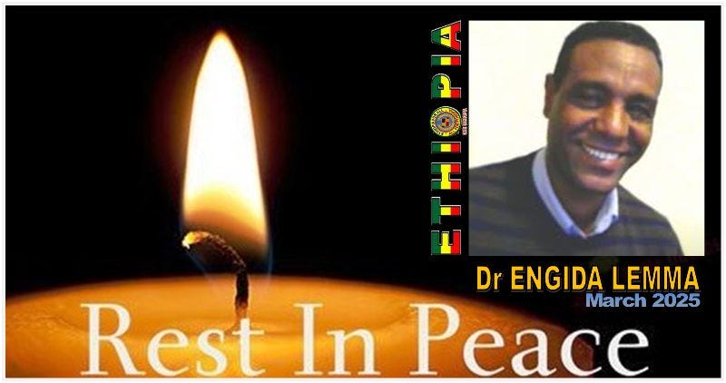 May be an image of 1 person and text that says "O 패성보리는 L Dr ENGIDA LEMMA Rest In Peace 2025 March"