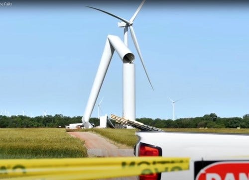 wind turbine collapse