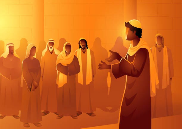 30+ Jesus Teaching In The Temple Stock Illustrations, Royalty-Free Vector  Graphics & Clip Art - iStock