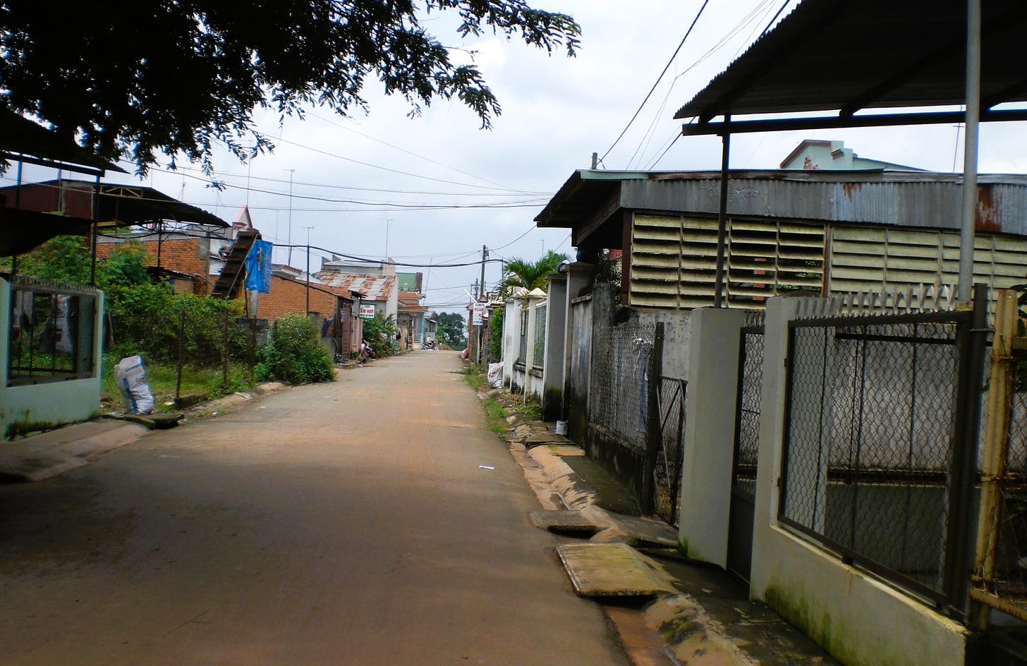village road in southern Vietnam
