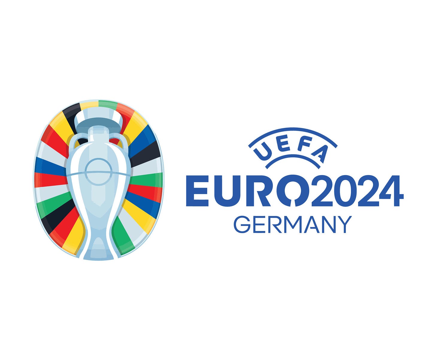 Euro 2024 Germany official logo With Name Blue Symbol ...