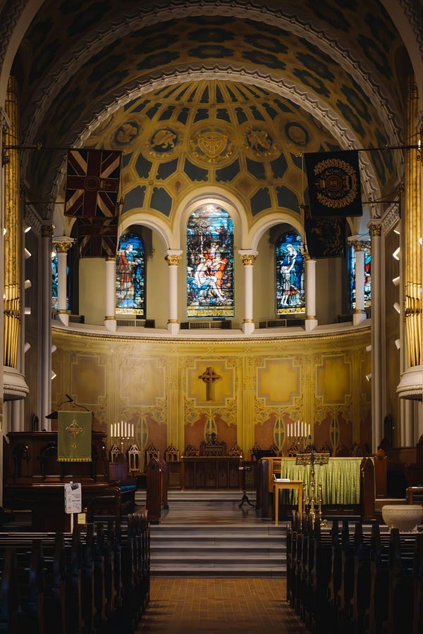 The inside of a Cathedral The inside of a Cathedral