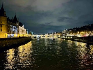 The Seine at night