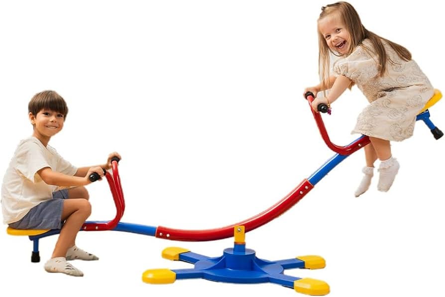 Amazon.com: Seesaw, Sit and Spin Teeter Totter, See Saw for Kids Outdoor,  Outside Toys for Kids Ages 4-8, Kids Outdoor Play Equipment, Outside Toys  Set, Perfect for Kids Birthday, Party, Homeschool :