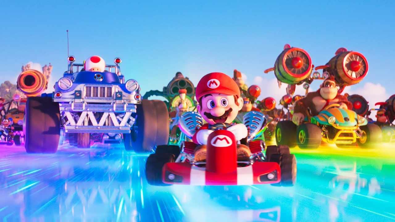 The Super Mario Bros. Movie karting scene