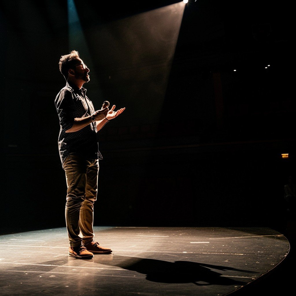 Free Man on stage Image | Download at StockCake