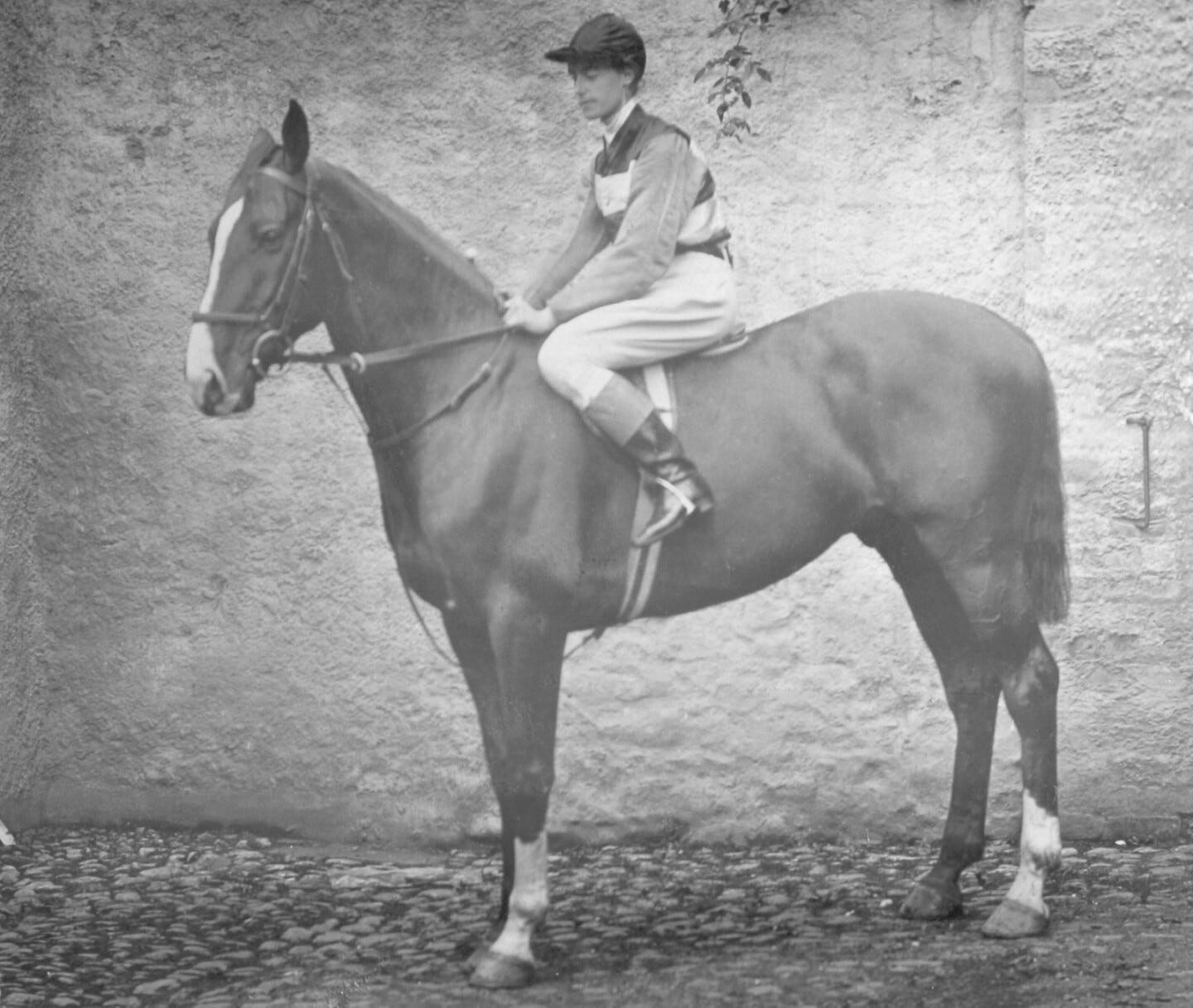 Bland on horseback, circa 1908
