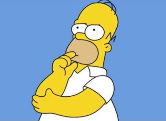 Image of Homer Simpson thinking