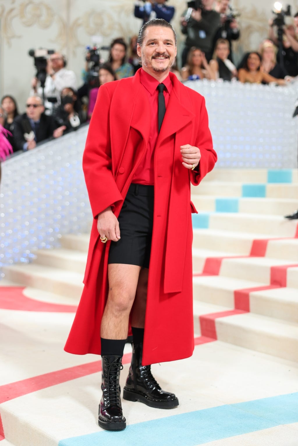 Pedro Pascal at the 2023 Met Gala: Karl Lagerfeld: A Line of Beauty held at the Metropolitan Museum of Art on May 1, 2023 in New York, New York.