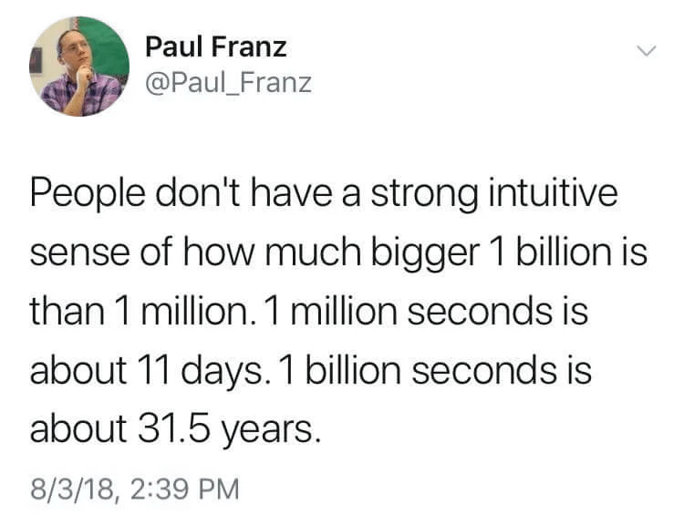 A billion is A LOT bigger than a million. : r/woahdude