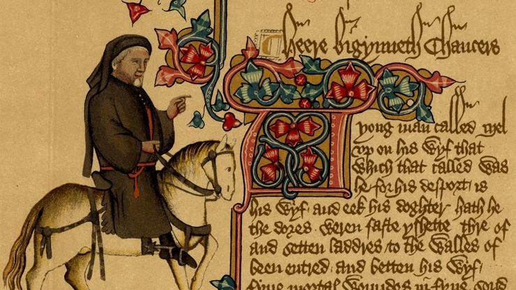 Chaucer's Canterbury Tales c. 1387-1400.