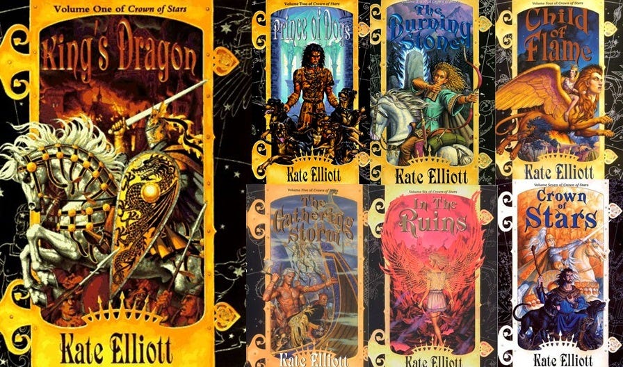 nerds of a feather, flock together: Vintage Review: Crown of Stars Series  by Kate Elliott