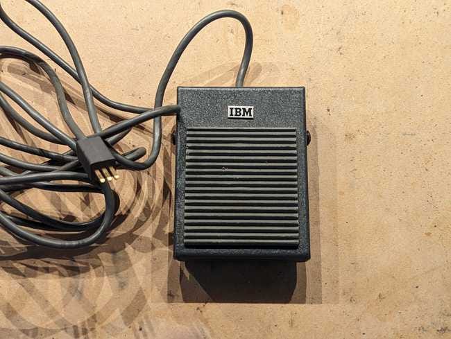 A pedal with IBM logo