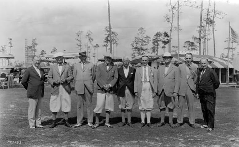 Figure 1: William Urmey in Coral Gables in 1920. He is third from the left