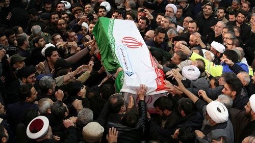 Thousands have turned out for the funeral of Maj Gen Soleimani
