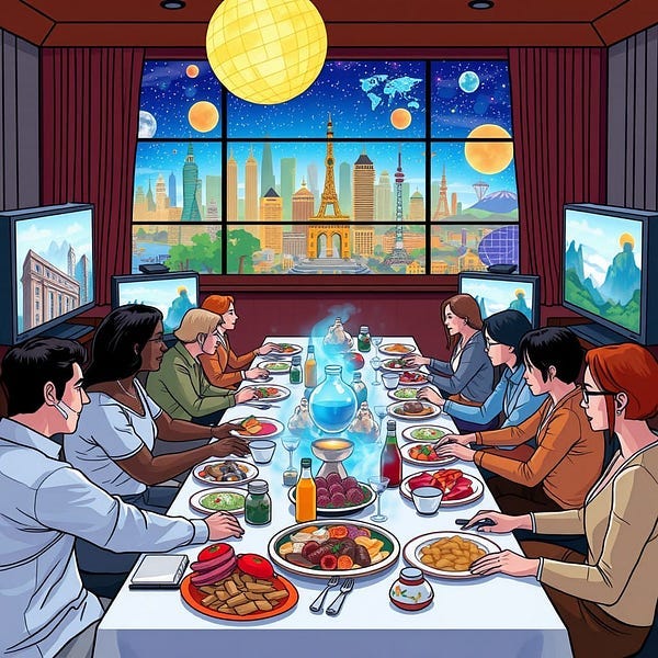 People having a meal