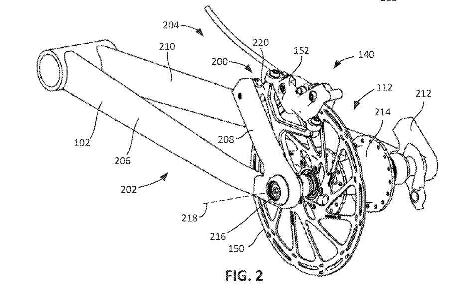 SRAM patent 'universal brake mount' (USPTO/SRAM)