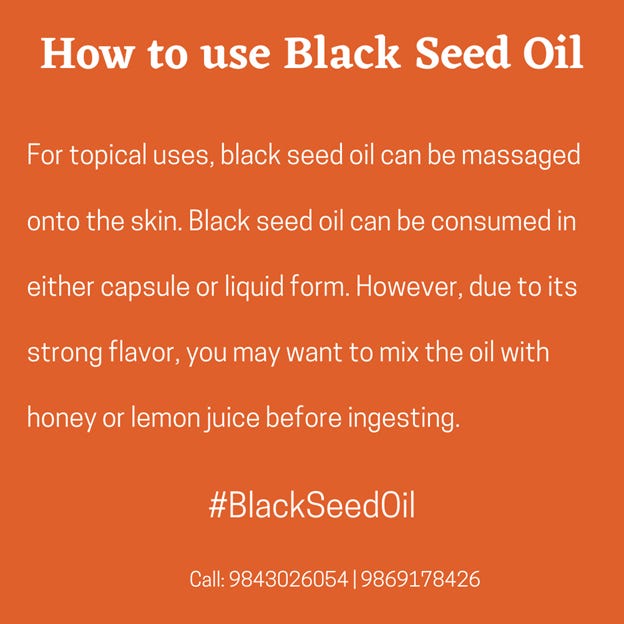 How to use black seed oil 