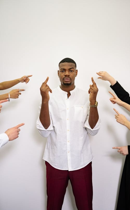 Free A Man Doing Middle Finger Stock Photo