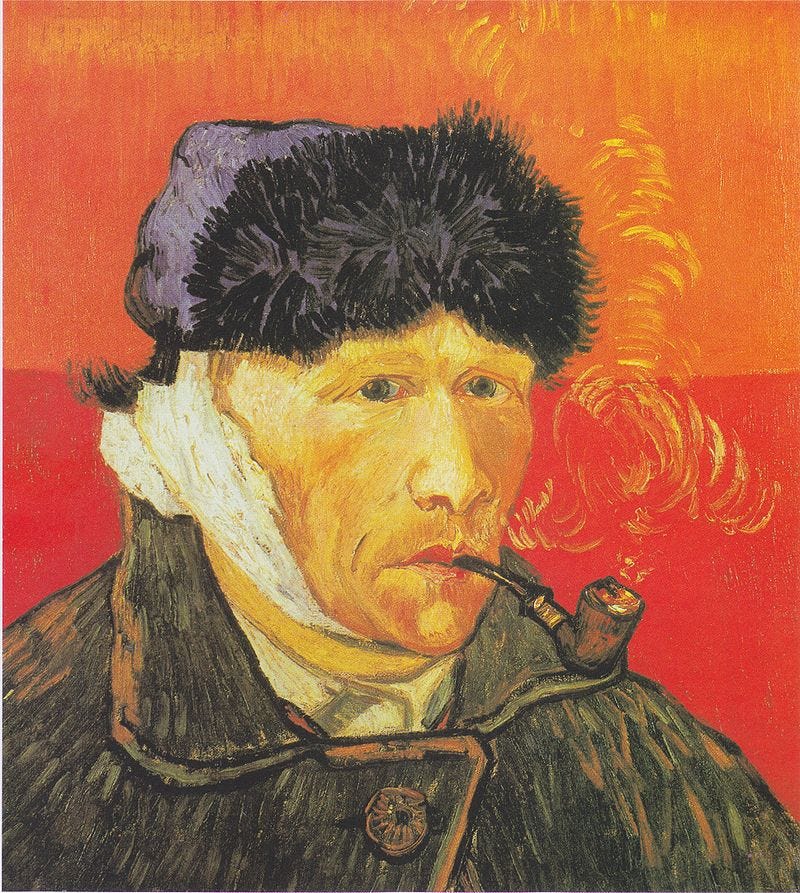 Self-portrait with Bandaged Ear, January 1889 Oil on canvas, 51 × 45 cm Private Collection (F529)