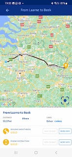 Route from near Ghent to Maastricht, part 1