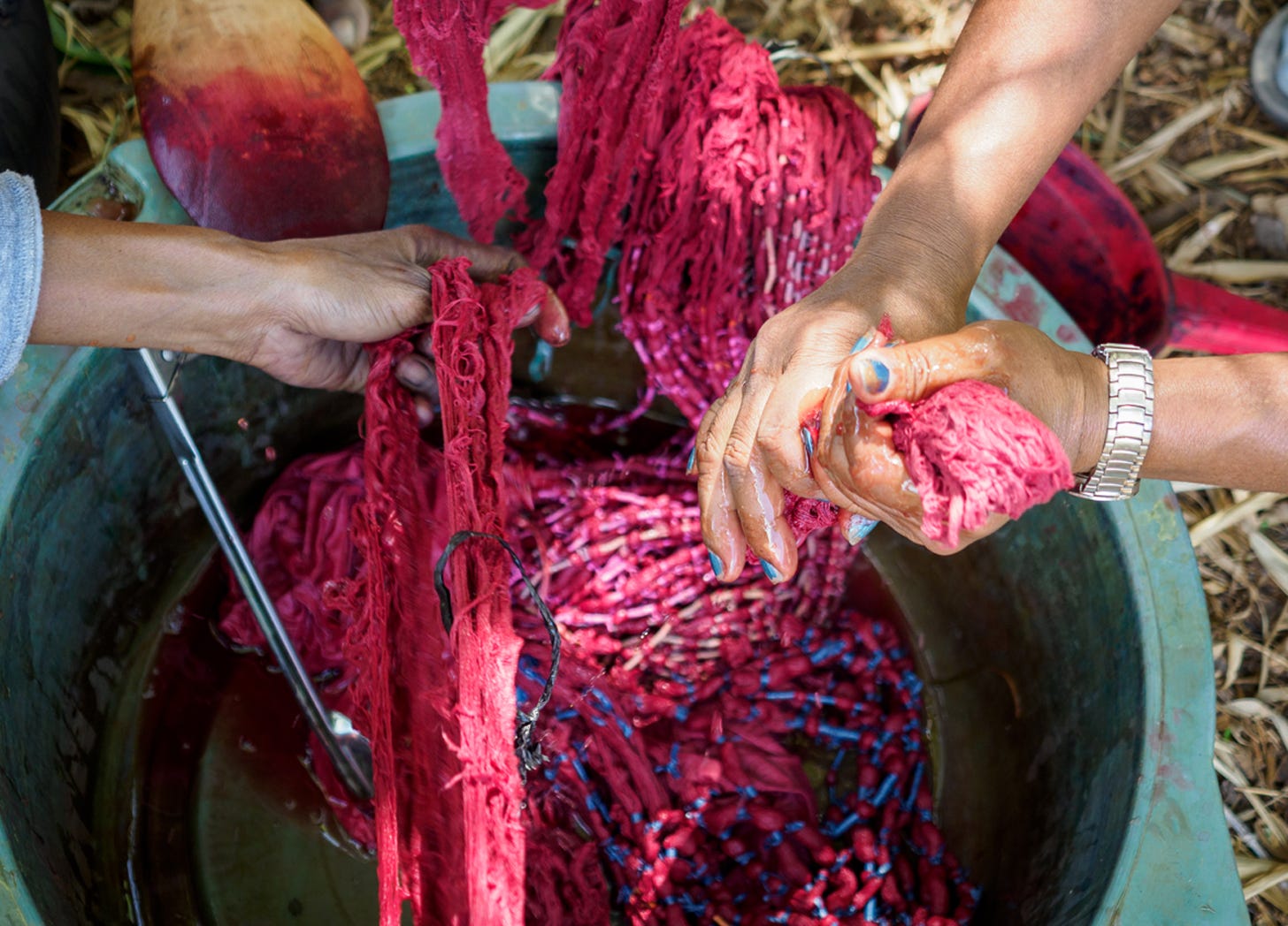 pink dye