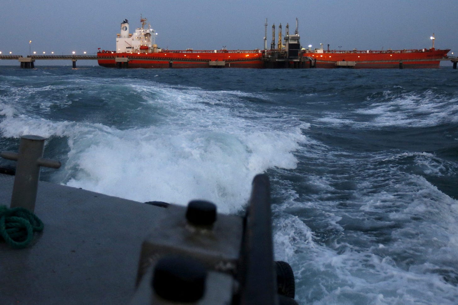 China Oil tanker at PDVSA's Jose Antonio Anzoategui industrial complex