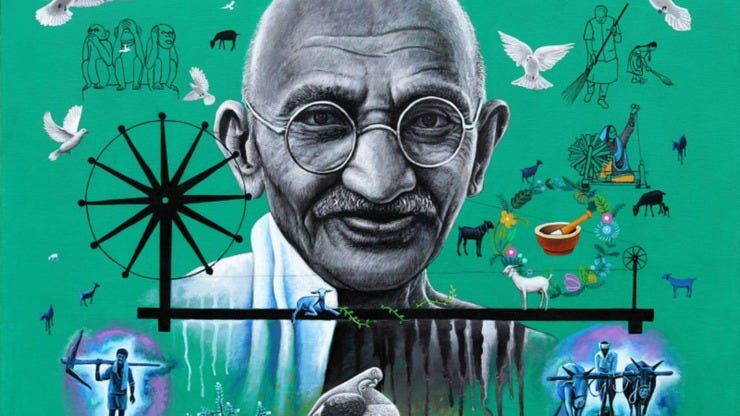Rawindra Das, Gandhi