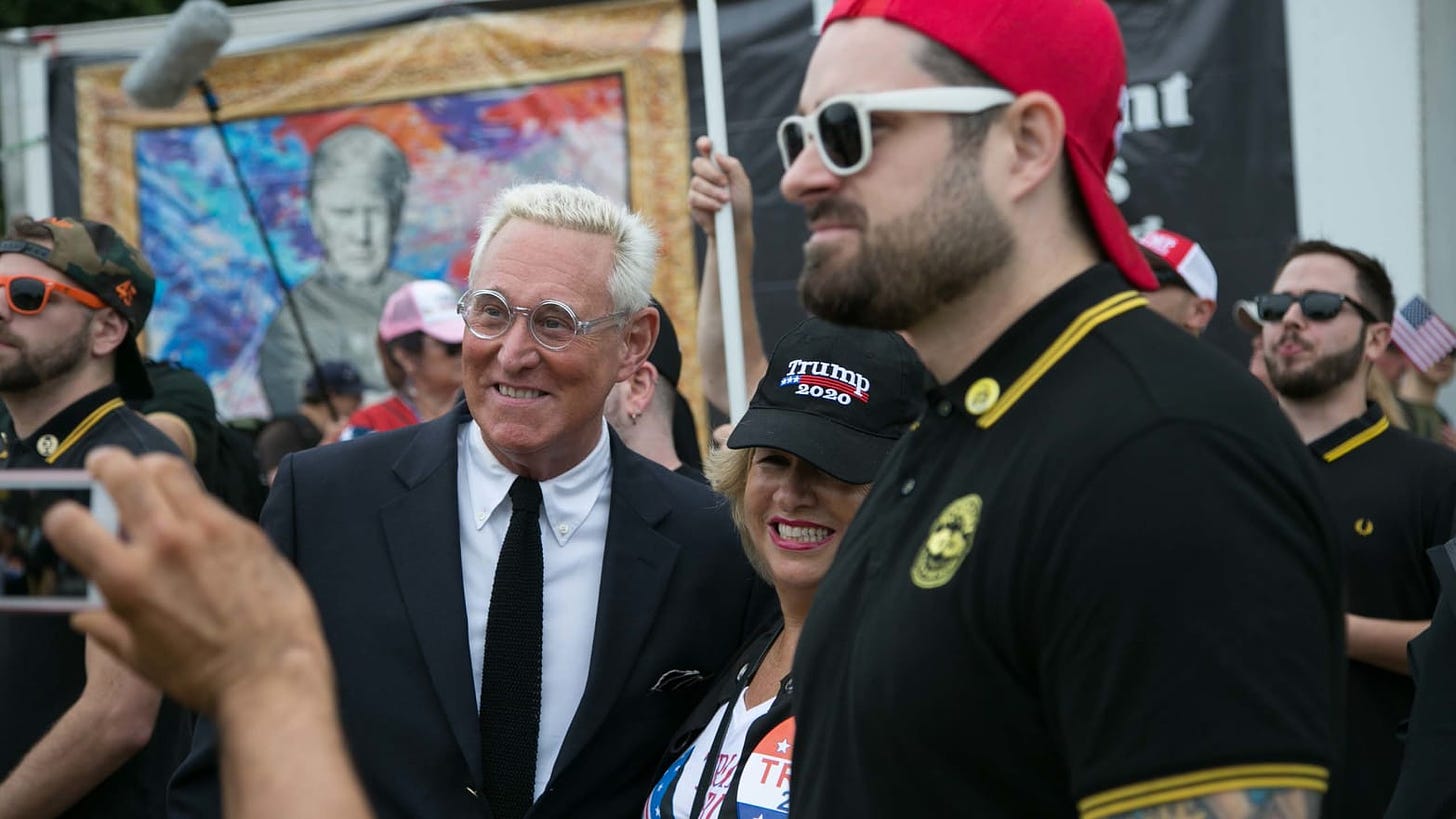 How the Proud Boys Became Roger Stone's Personal Army