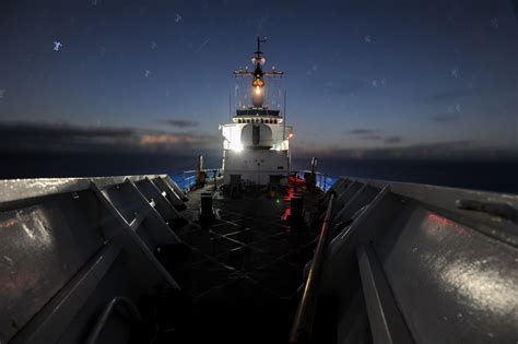 DVIDS - Images - U.S. Coast Guard Cutter Mellon patrols at night during ...